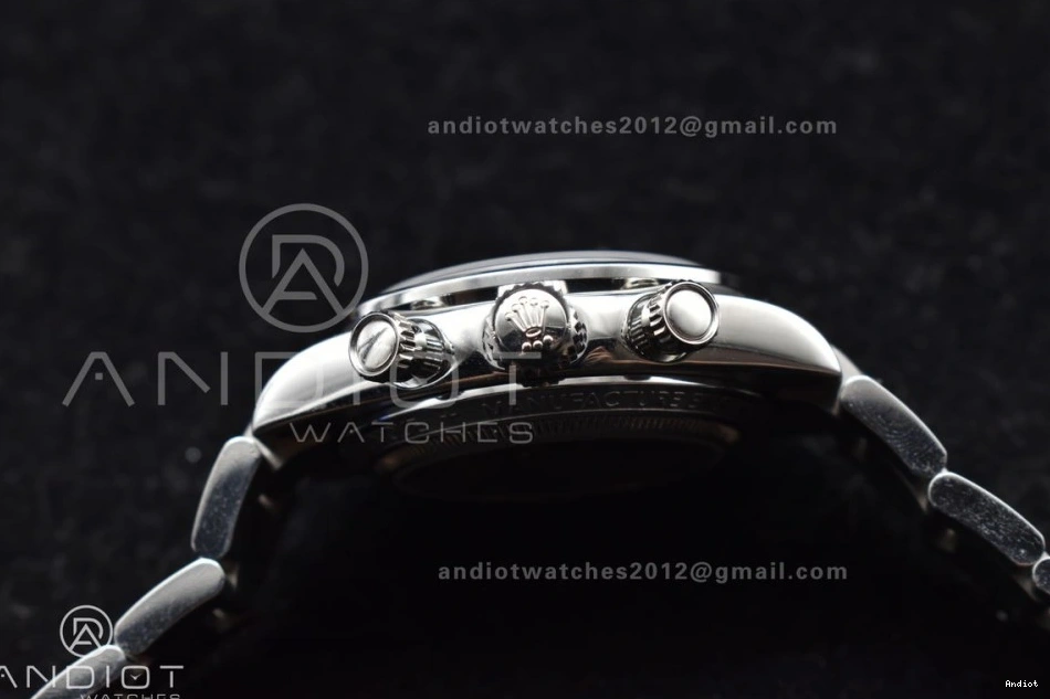 on Best Edition A7750 ADGF SS SS Bracelet Dial White Daytona Black 1122